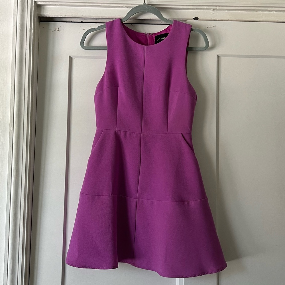 Purple Sleeveless Dress with pockets size Small